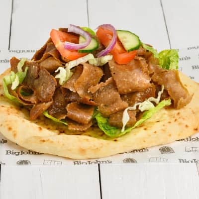 Lamb Doner Kebab in naan bread