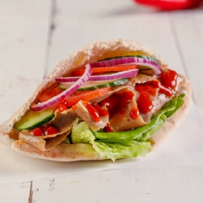 Lamb Doner Kebab in pitta